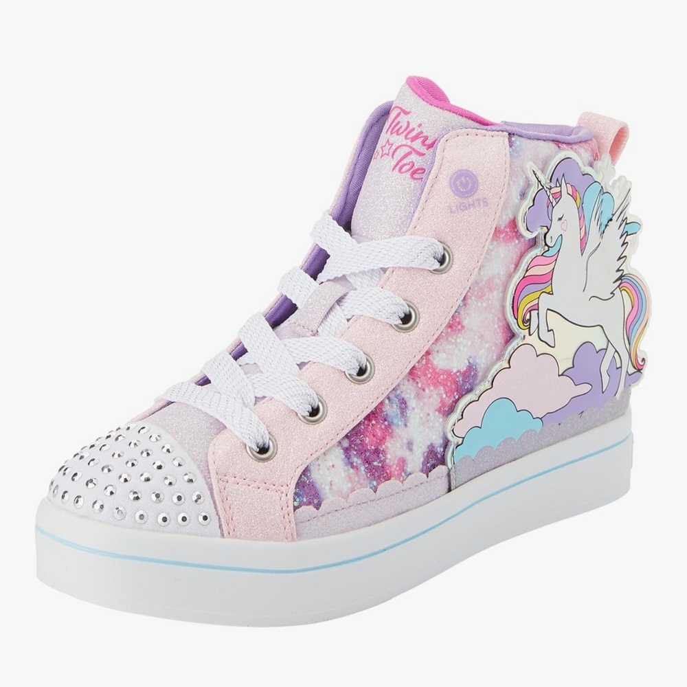 Skechers Kids Unicorn Sneakers - Pink and Purple